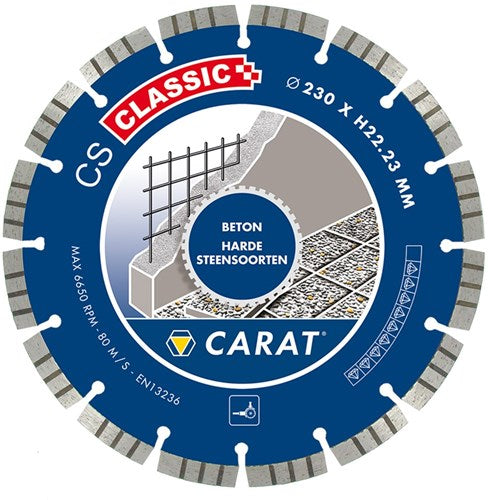 Carat Diamantsäge Beton ø150x22,23mm, CS Classic - CSC1509000 - CSC1509000