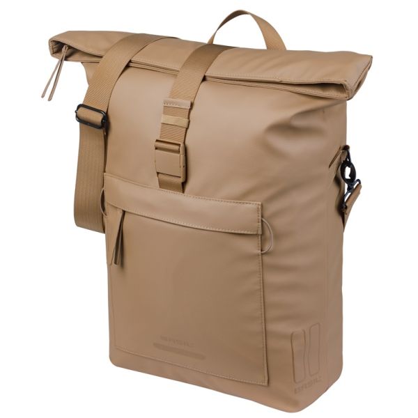 Basil Fahrrad-Umhängetasche Brooklyn Mik 17l 14 x 32 x 40 cm – Sand