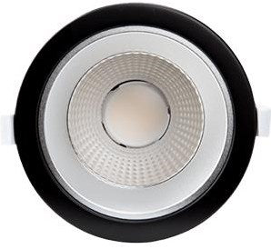Enzo cct led downlighter zwart reflector 10w tri-white dimbaar - led2503