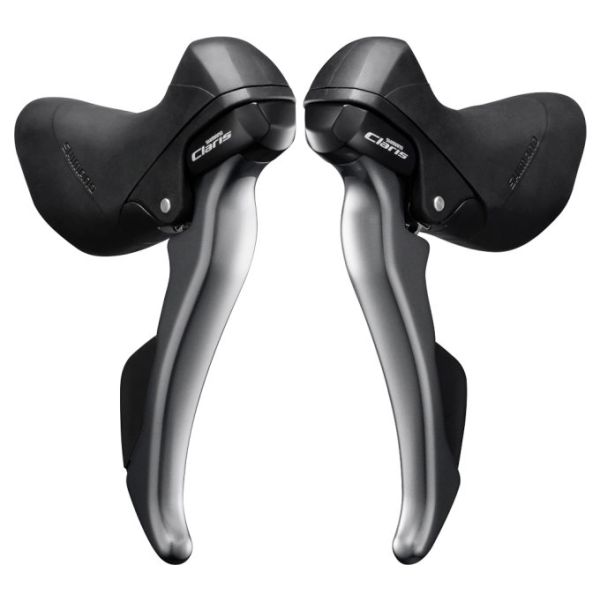 Shimano Einstell-Bremshebel-Set 2 x 8 Gang Claris ST-R2000 – Grau Schwarz