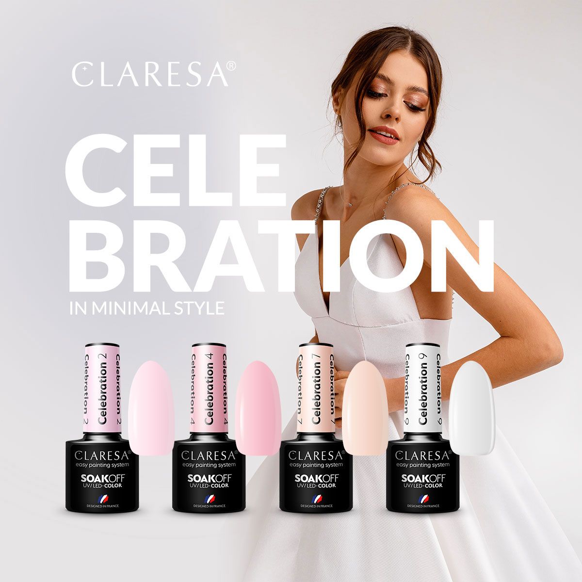 Claresa UV-LED-Gel-Nagellack, 5 ml, Feier 2