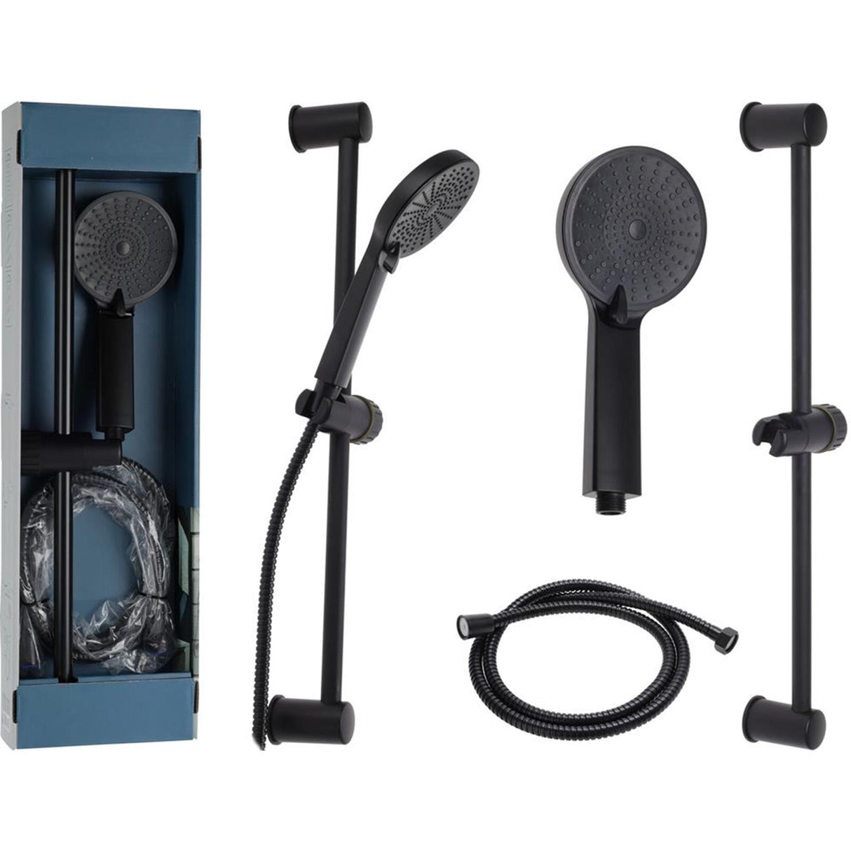 Bathroom Solutions Duschset mattschwarz