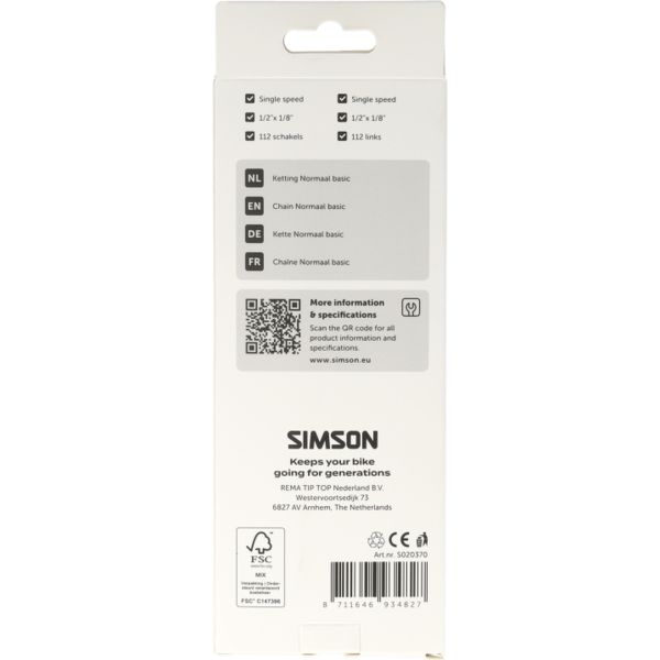 Simson ketting normaal basic