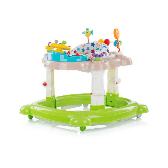 Chipolino Joya Lux 4-in-1 Walking Stuhl 360 ° Rotatable Faltengrün