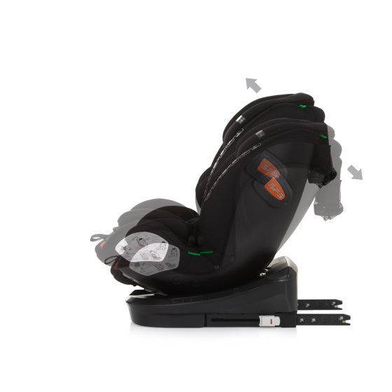 Chipolino Autositz i-Size 40-150 cm Isofix 360° Obsidianschwarz