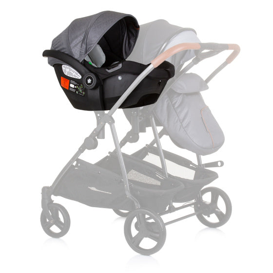 Chipolino Duo Autositz 40-87 cm Gruppe 0+ Silbergrau Schwarz