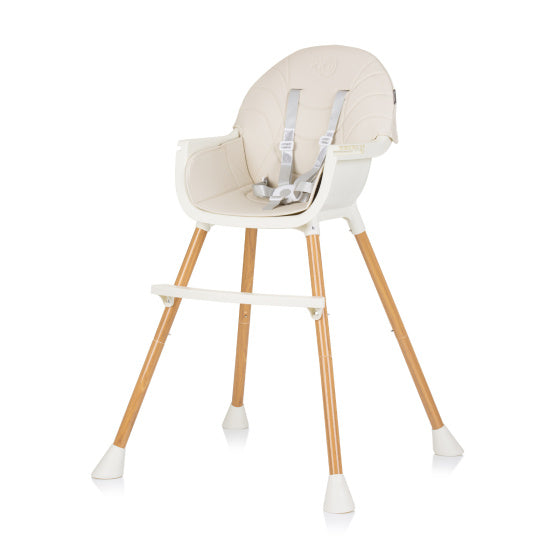Chipolino Rio 2-in-1 Hochstuhl mit Ess-Seiten-Sitzkissen-Gletscher