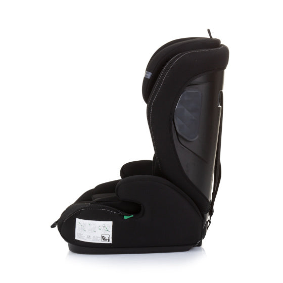 Chipolino -Ikon -Autositz I -Größe 76 -150 cm Gruppe 1, 2 und 3 Obsidian Schwarz
