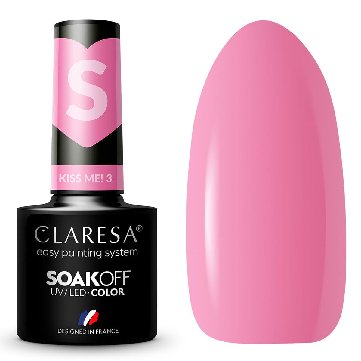 Claresa UV-LED-Gel-Nagellack, 5 ml, Kiss Me 3