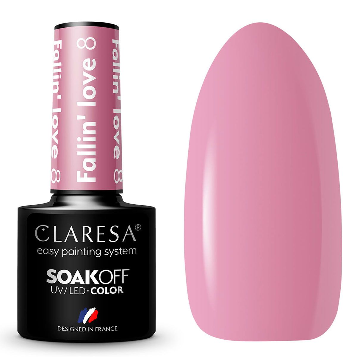 Claresa UV-LED-Gel-Nagellack, 5 ml, Fallin' Love 8