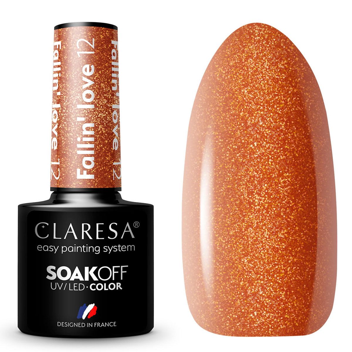 Claresa UV-LED-Gel-Nagellack, 5 ml, Fallin' Love 12