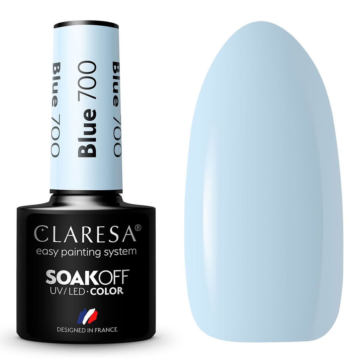 Claresa UV-LED-Gel-Nagellack, 5 ml, Blau 700 Funfair