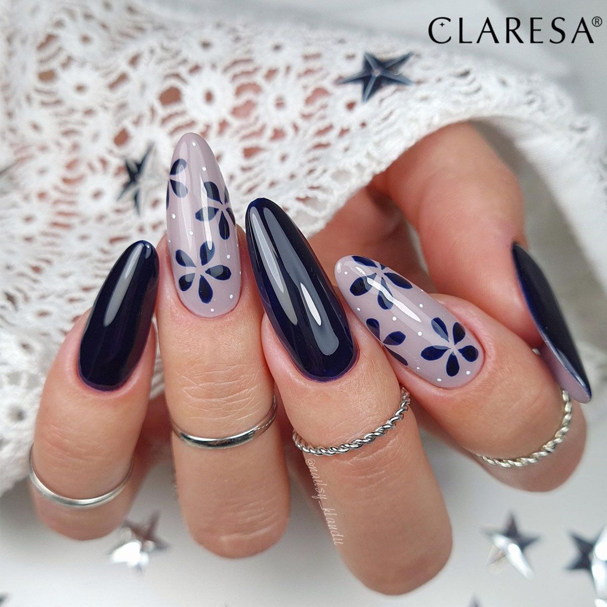 Claresa UV-LED-Gel-Nagellack, 5 ml, Blau 717