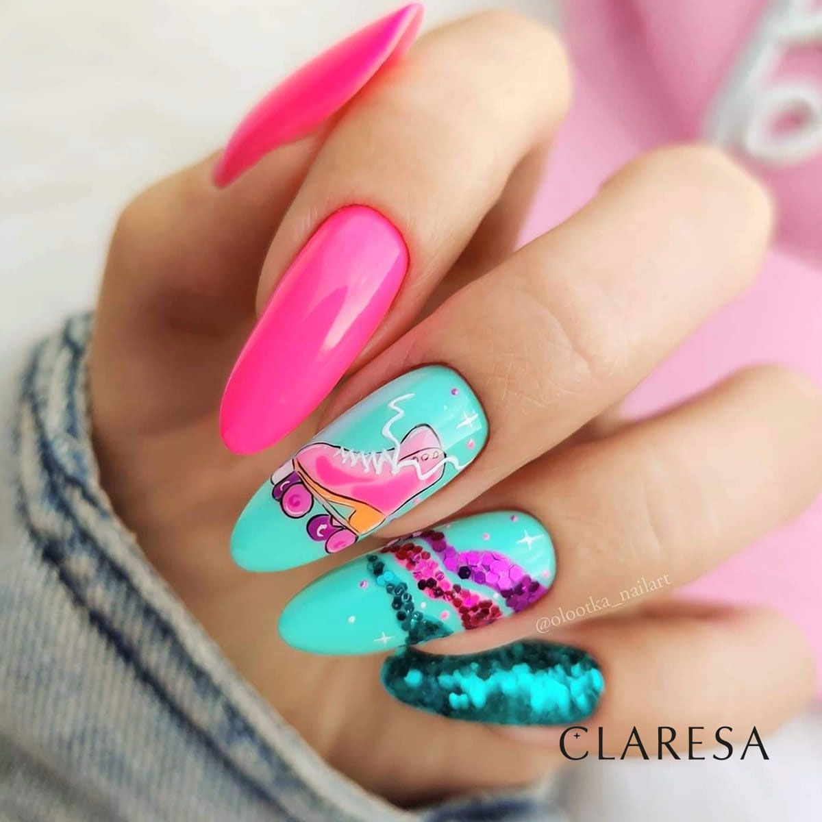 Claresa UV-LED-Gel-Nagellack, 5 ml, Neon 2