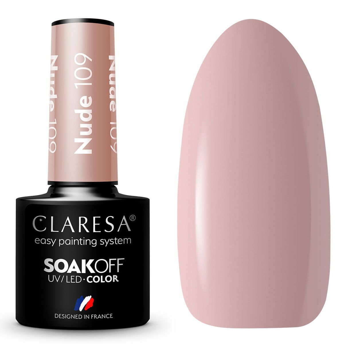 Claresa UV-LED-Gel-Lack, 5 ml, Nude 109