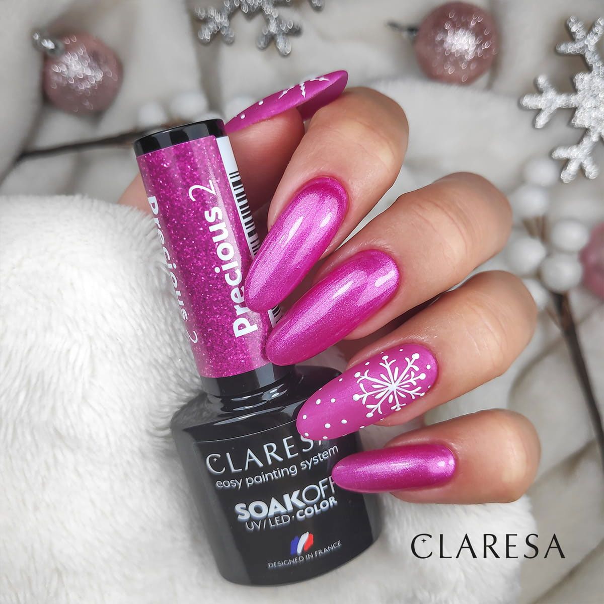 Claresa UV-LED-Gel-Nagellack, 5 ml, Precious PS2