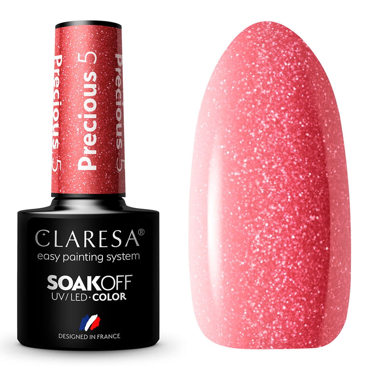 Claresa UV-LED-Gel-Nagellack, 5 ml, Precious PS5
