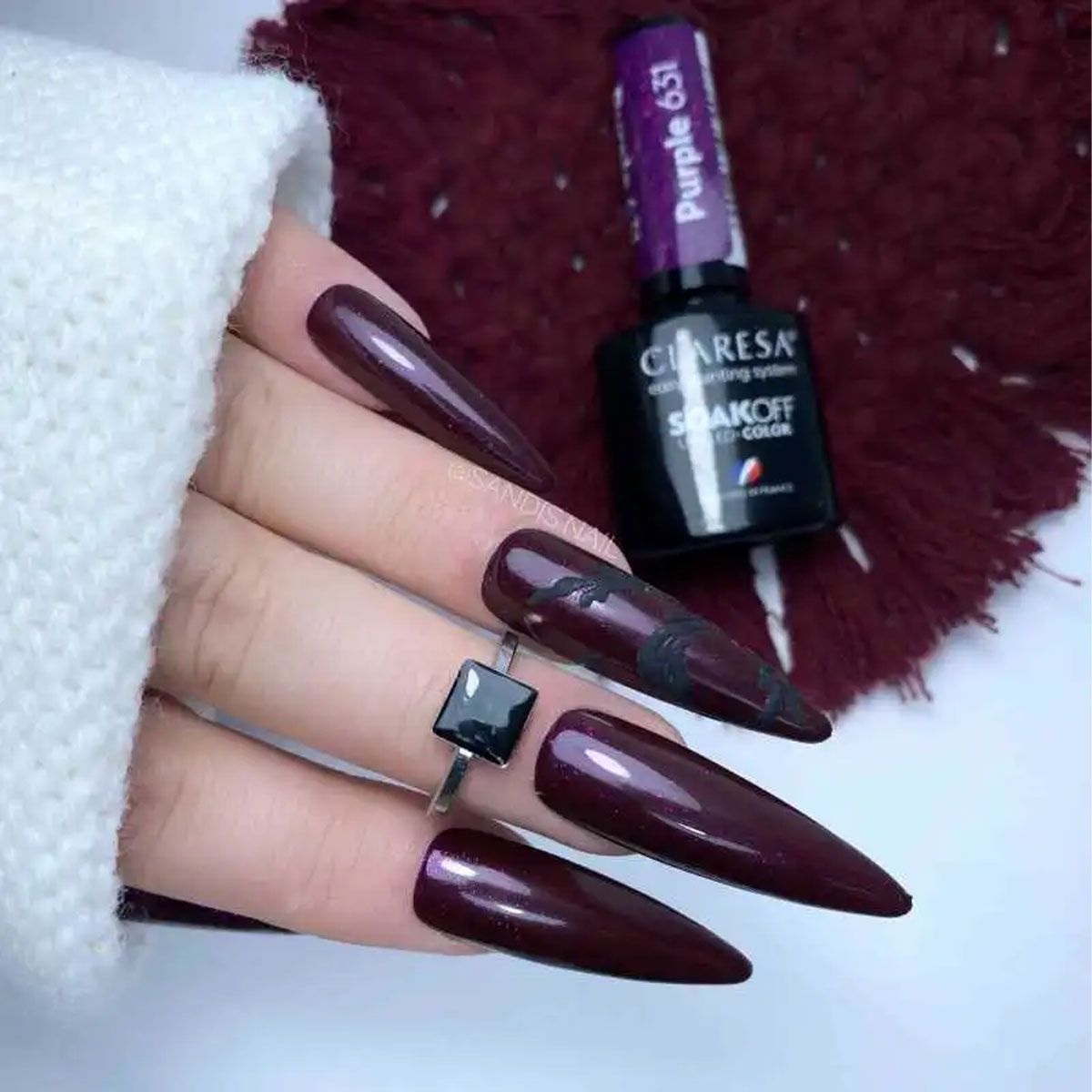 Claresa UV-LED-Gelpolitur 5 ml Lila 631 Vollbeeren