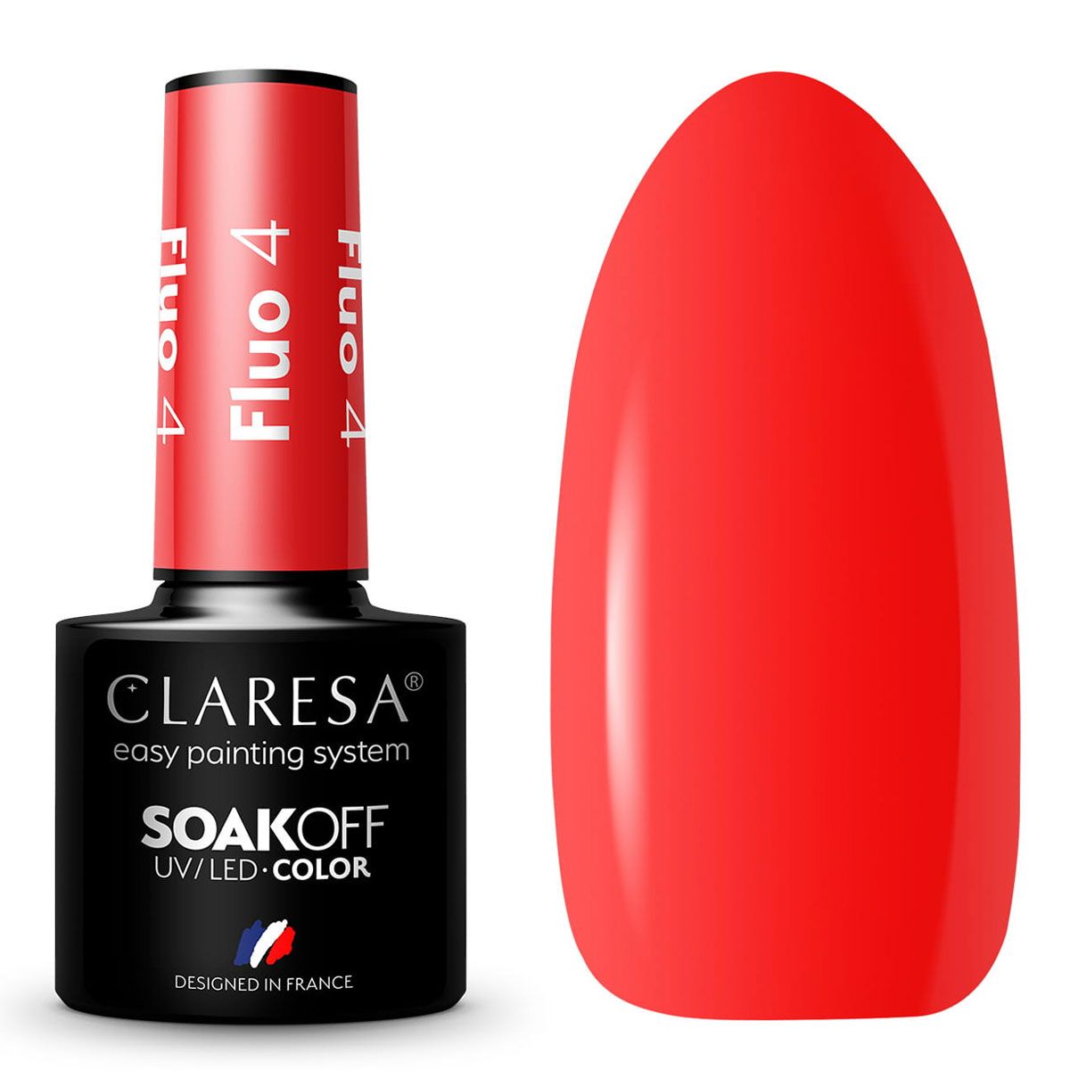 Claresa UV-LED-Gel-Nagellack, 5 ml, Fluo 4