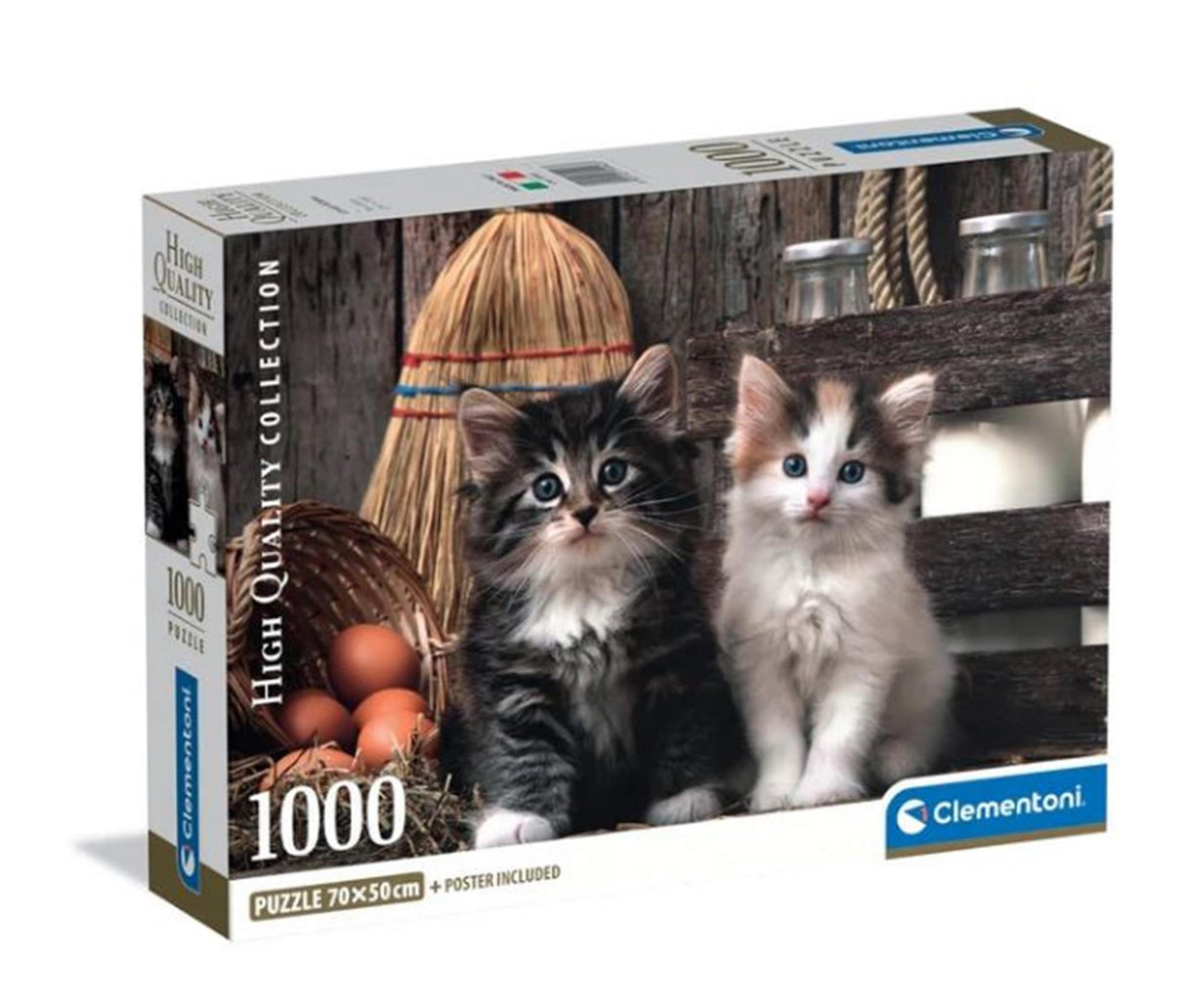 Clementoni Puzzle - süße Kätzchen, 1000 Teile.