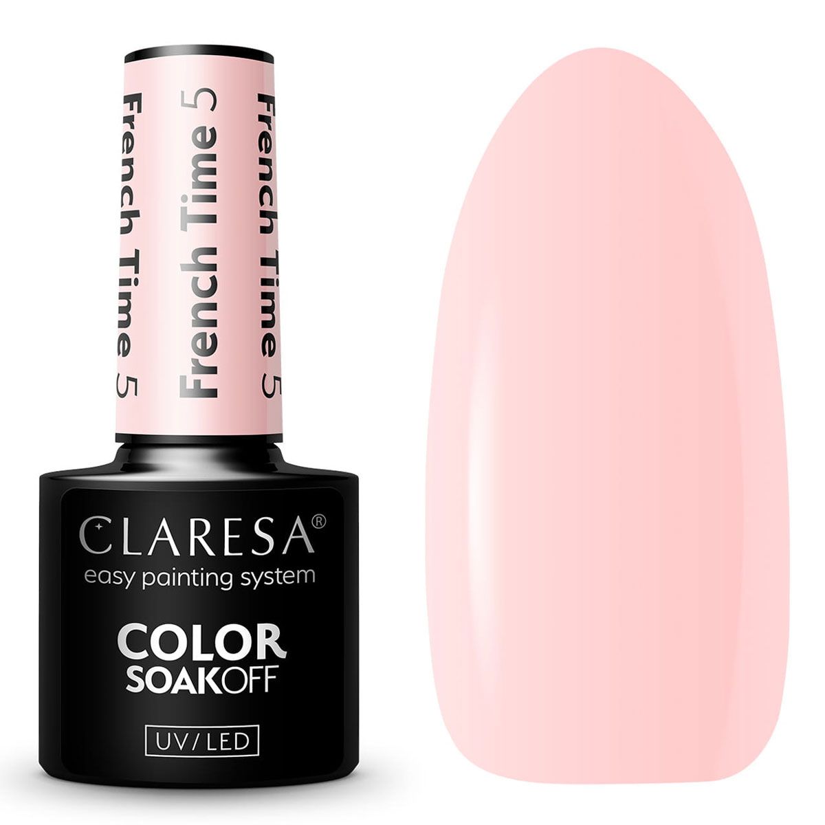 Claresa UV-LED-Gel-Nagellack, 5 ml, French Time 5