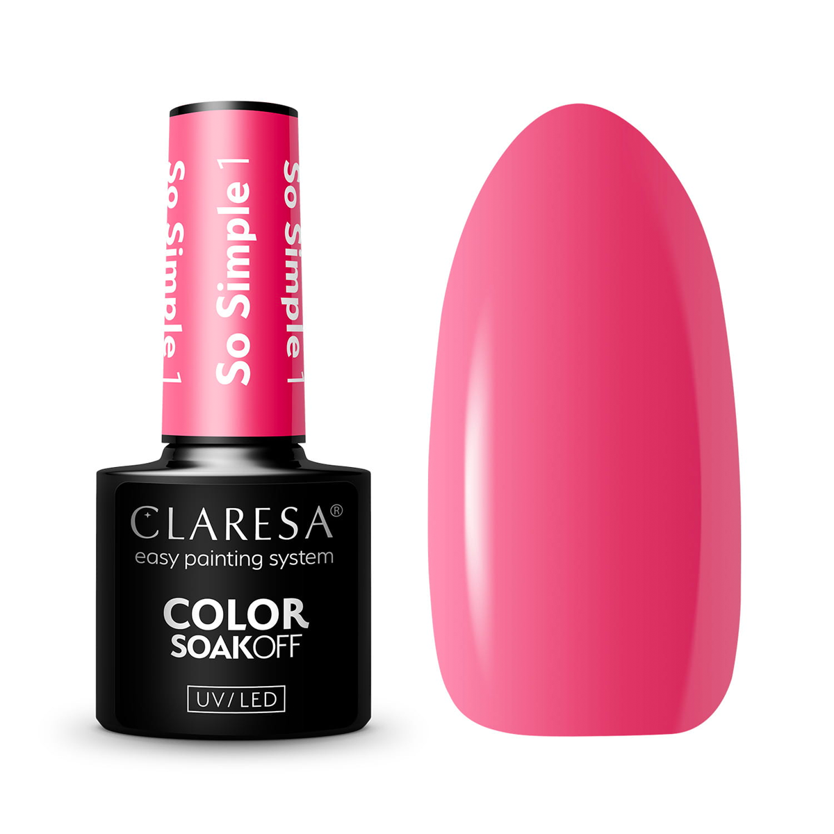 Claresa UV-LED-Gel-Nagellack, 5 ml, so einfach 1