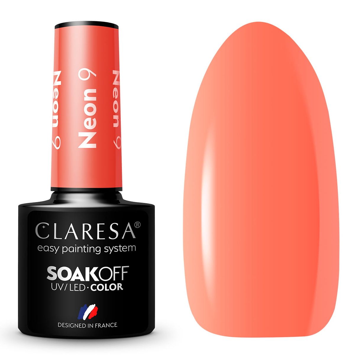 Claresa UV-LED-Gel-Nagellack, 5 ml, Neon 9