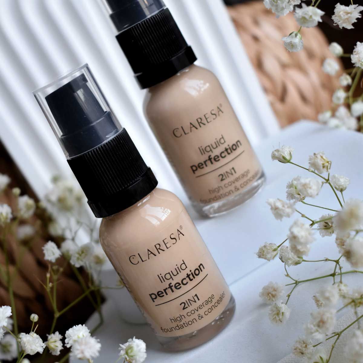 Claresa Liquid Perfection 2-in-1 Concealer und Foundation 103,5 Light Nude 18gr.