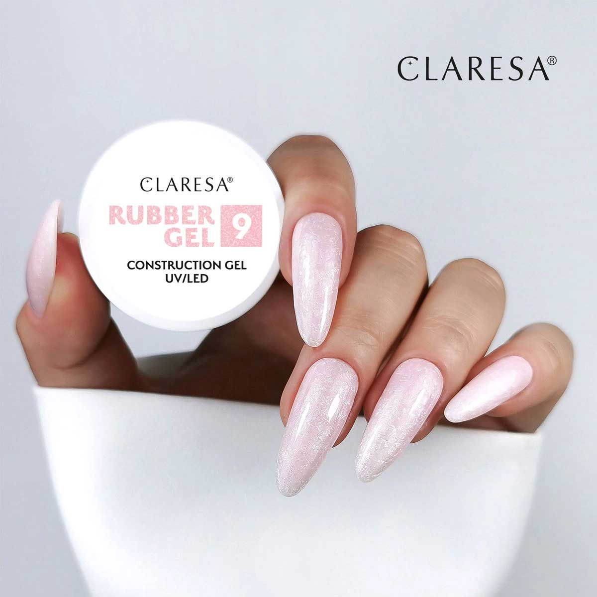 Claresa Gummigel 9 funkelnd rosa 90gr.