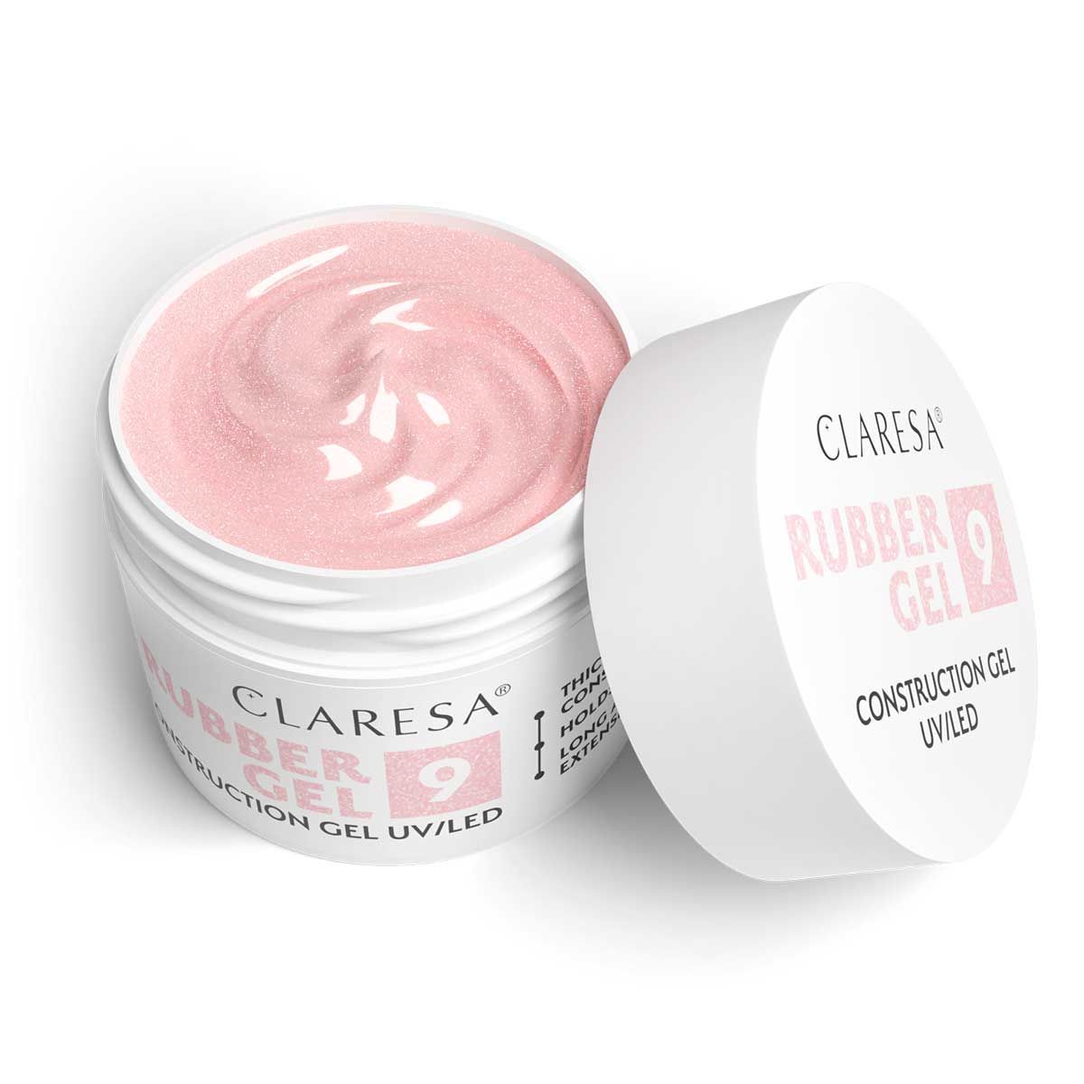 Claresa Gummigel 9 funkelnd rosa 90gr.