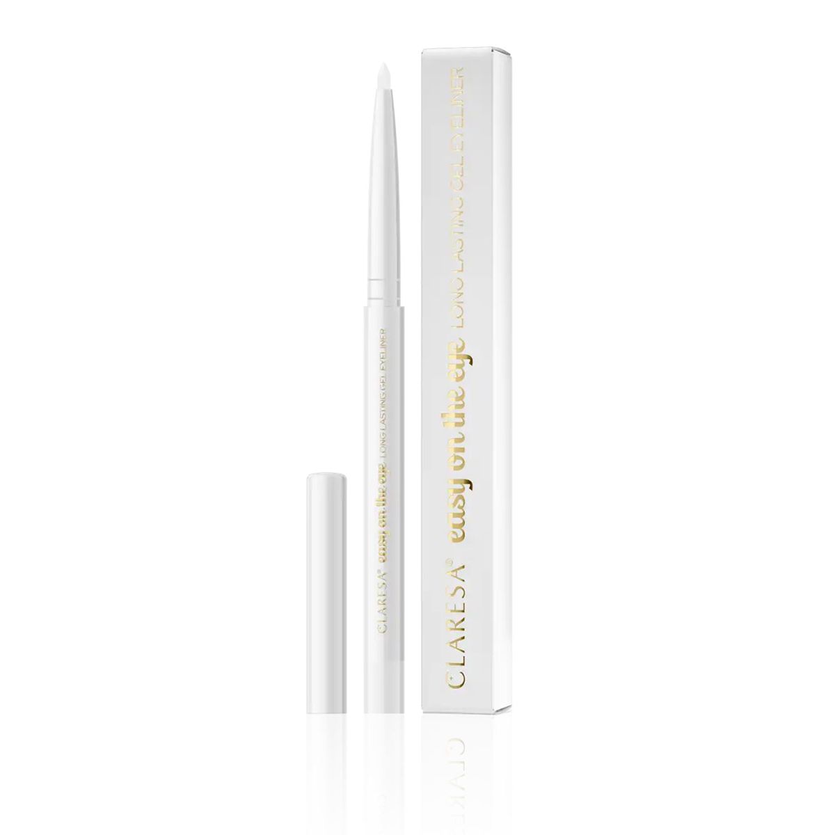 Claresa schont das Auge, langanhaltender Gel-Eyeliner 03, weiße Orchidee