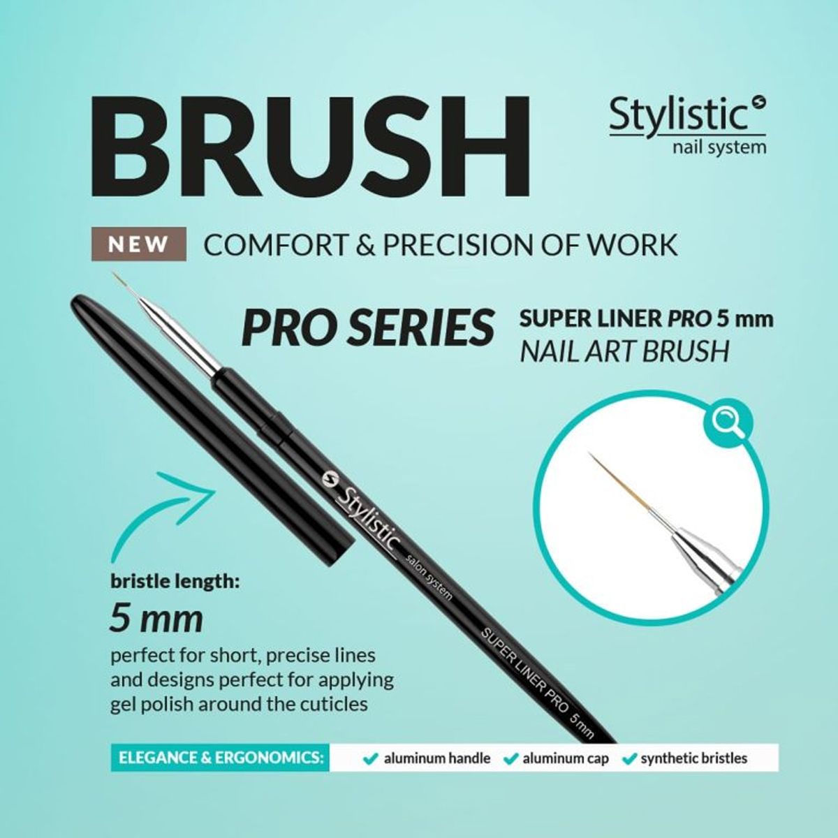 Stylistic Super Liner Pro Pinsel 5 mm