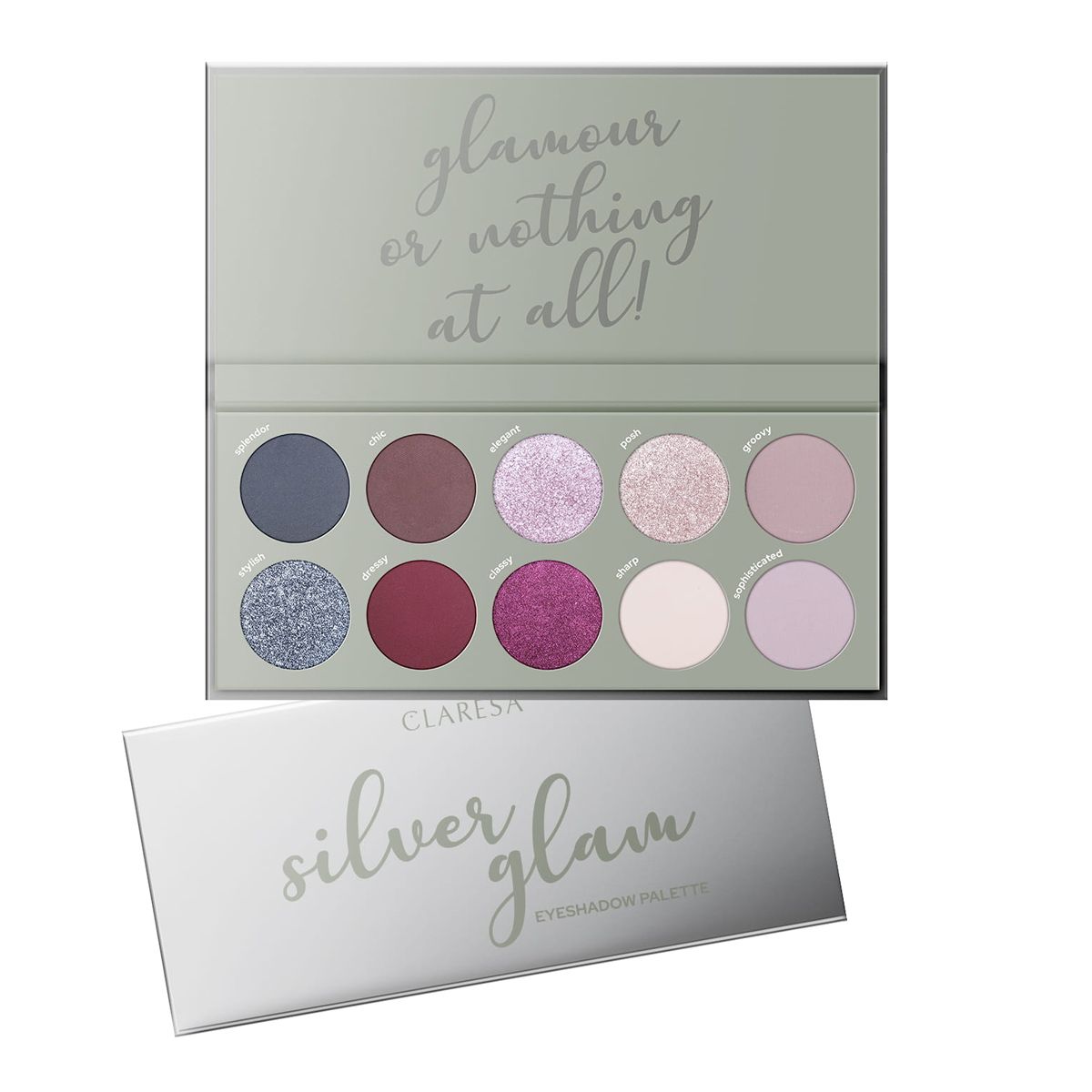Claresa Lidschatten-Palette Silver Glam