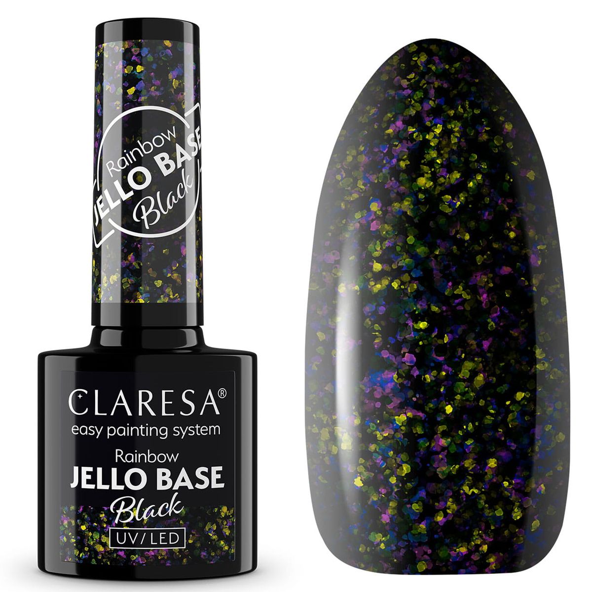 Claresa Rainbow Jello Basislack schwarz 5 ml