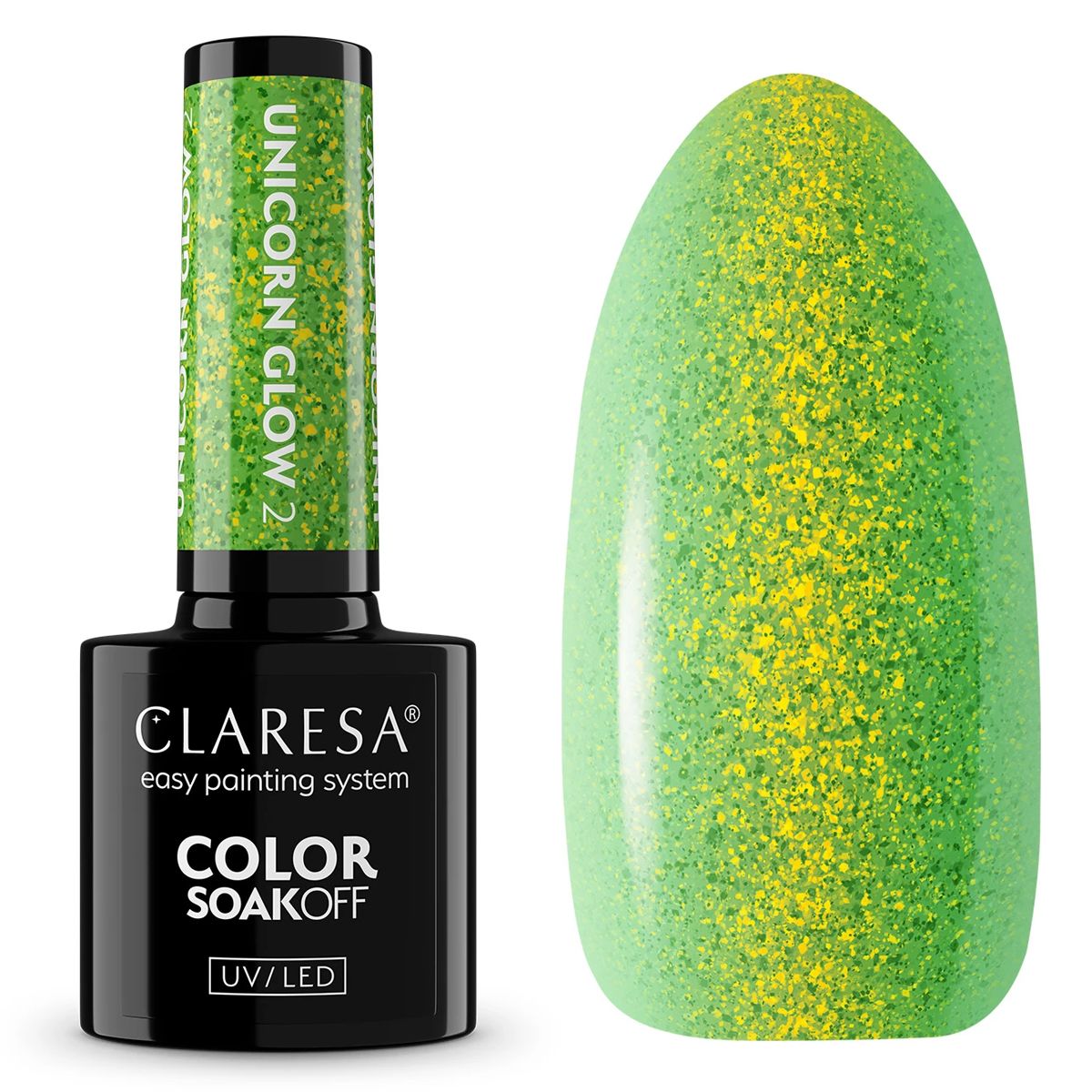Claresa UV-LED-Gel-Nagellack, 5 ml, Unicorn Glow 2