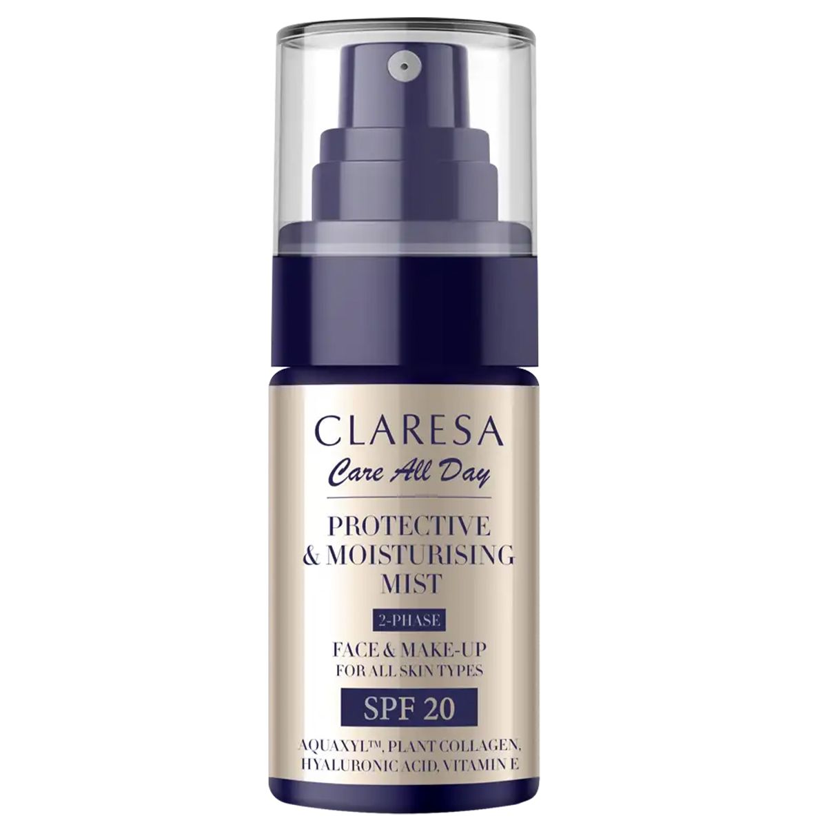 Claresa schützender Feuchtigkeitsnebel SPF 20 50 ml
