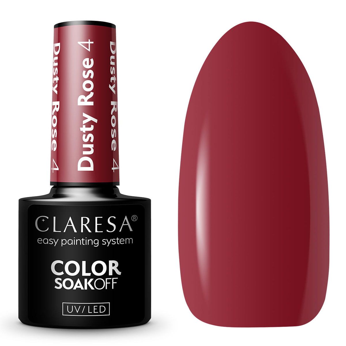 Claresa UV-LED-Gel-Nagellack, 5 ml, Dusty Rose 4