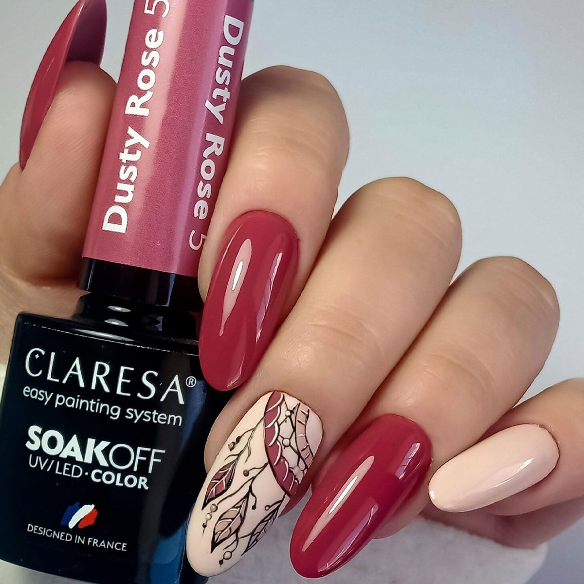 Claresa UV-LED-Gel-Nagellack, 5 ml, Dusty Rose 5