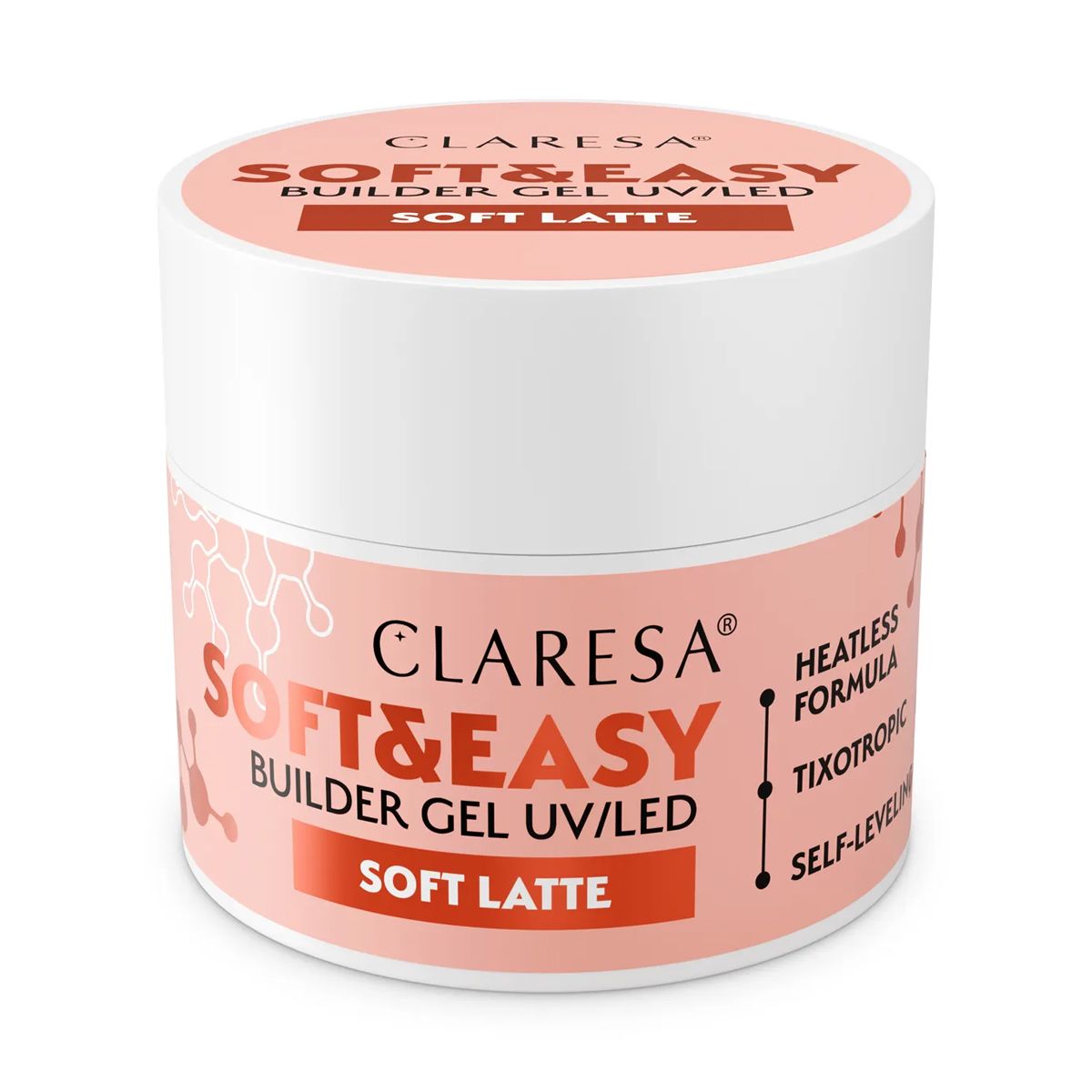 Claresa keratine soft easy builder gel soft latte 45gr.