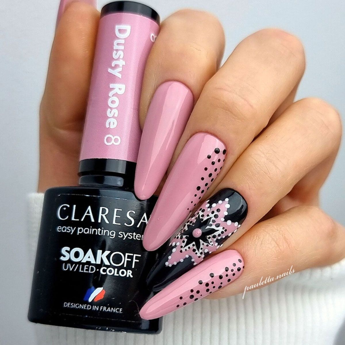 Claresa UV-LED-Gel-Nagellack, 5 ml, Dusty Rose 8