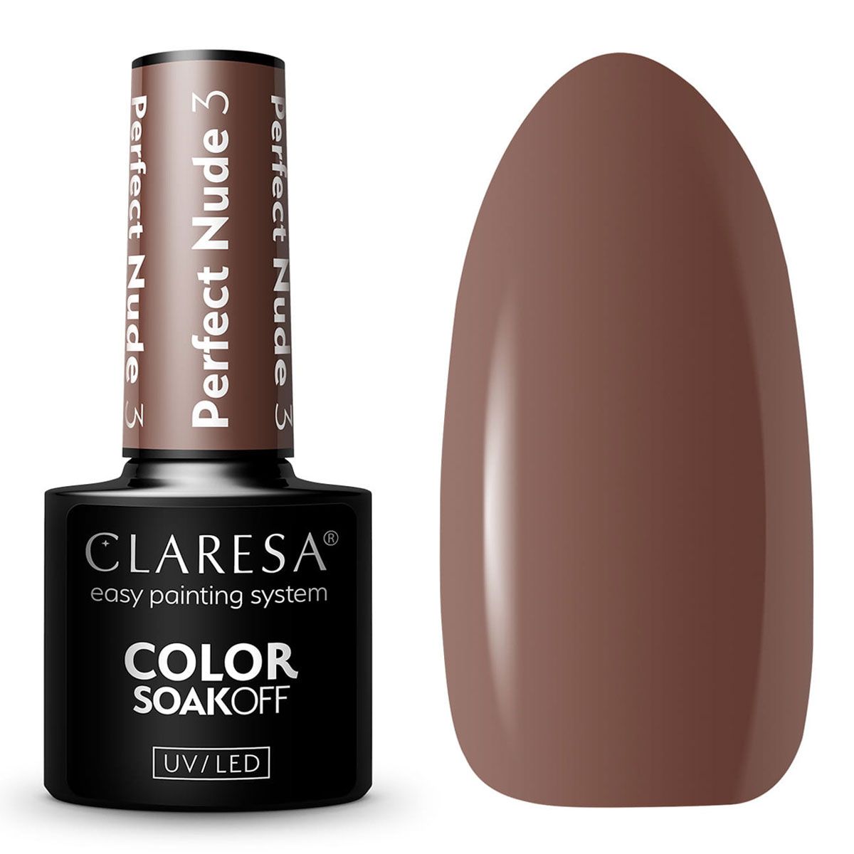 Claresa UV-LED-Gel-Nagellack, 5 ml, Perfect Nude 3