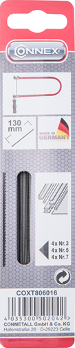 Connex coxt806016 Dekupiersägeblatt Gnom 3+5+7 3x4 Stück