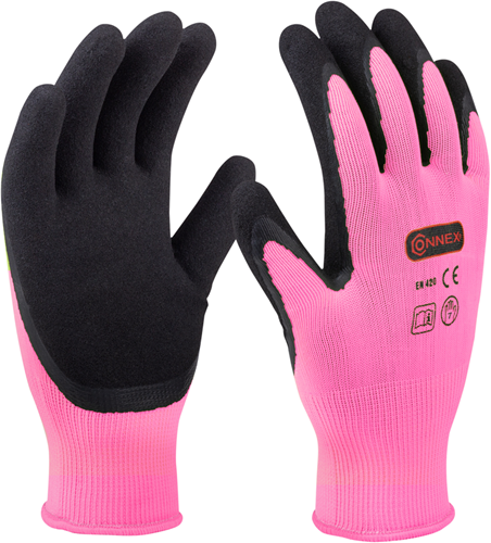 Connex-Handschuh Gartenlatex rosa gr07 - cox938577