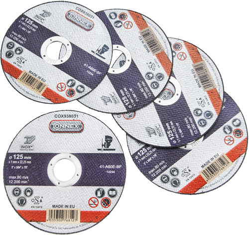 Connex-Set 5x Schleifscheibe Edelstahl 125mm - cox938036