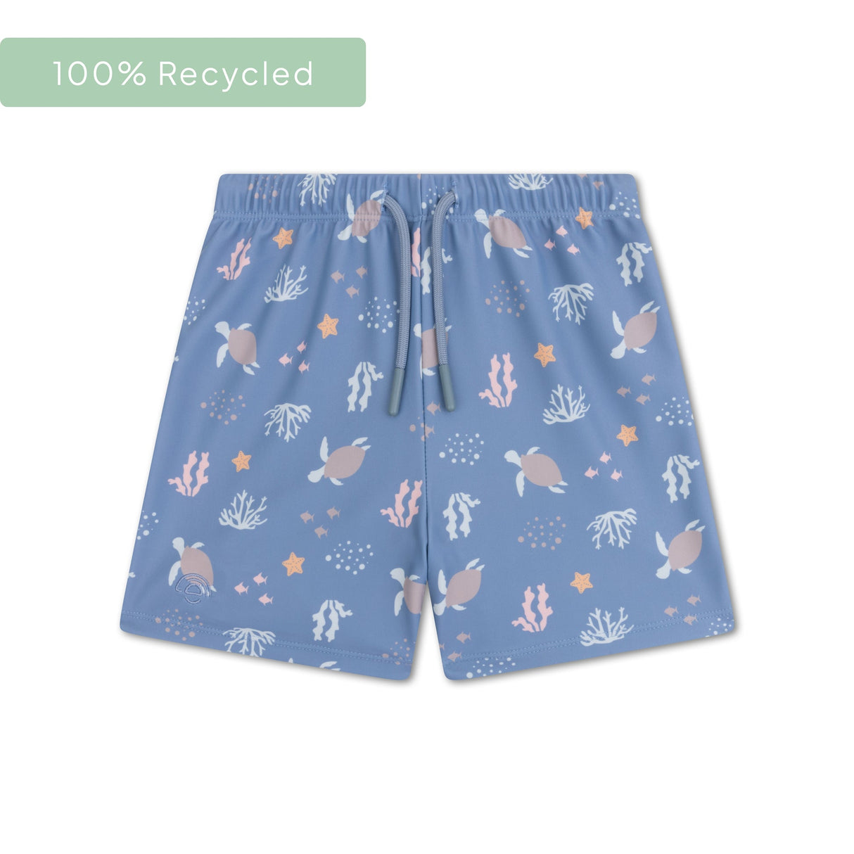 Korallenglück | Mehrfarbige UV-Schwimmboxershorts für Jungen