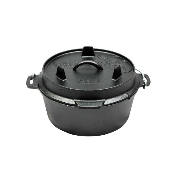 Valhal Dutch Ofen Braadpan Gusseisen ohne Beine 3,8 l