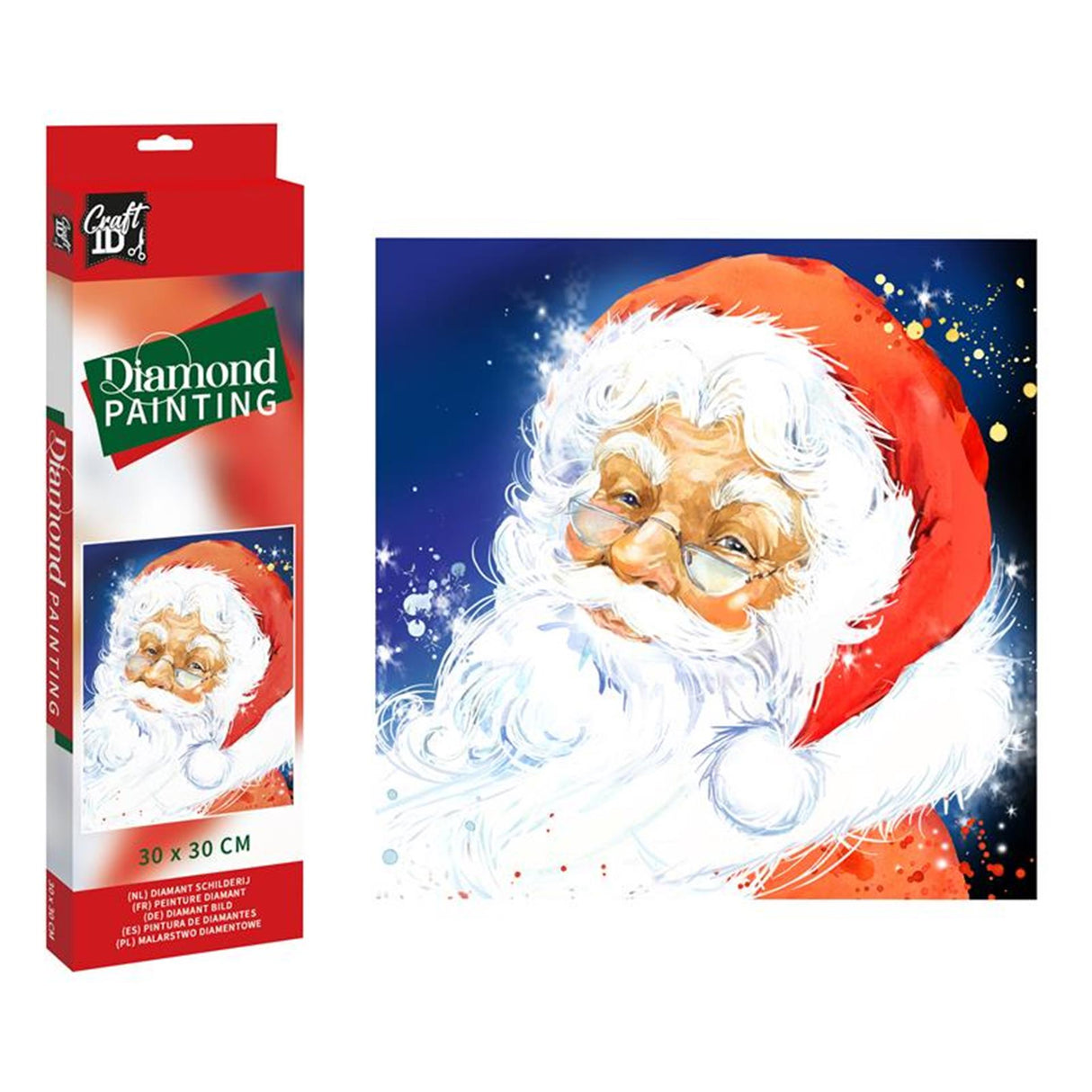 Grafix Craft ID Diamantmalerei Weihnachten Weihnachtsmann