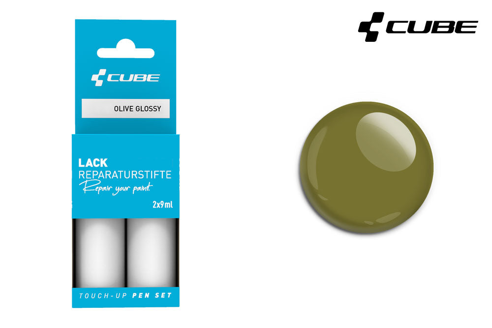 Cube Lackstift-Set oliv glänzend