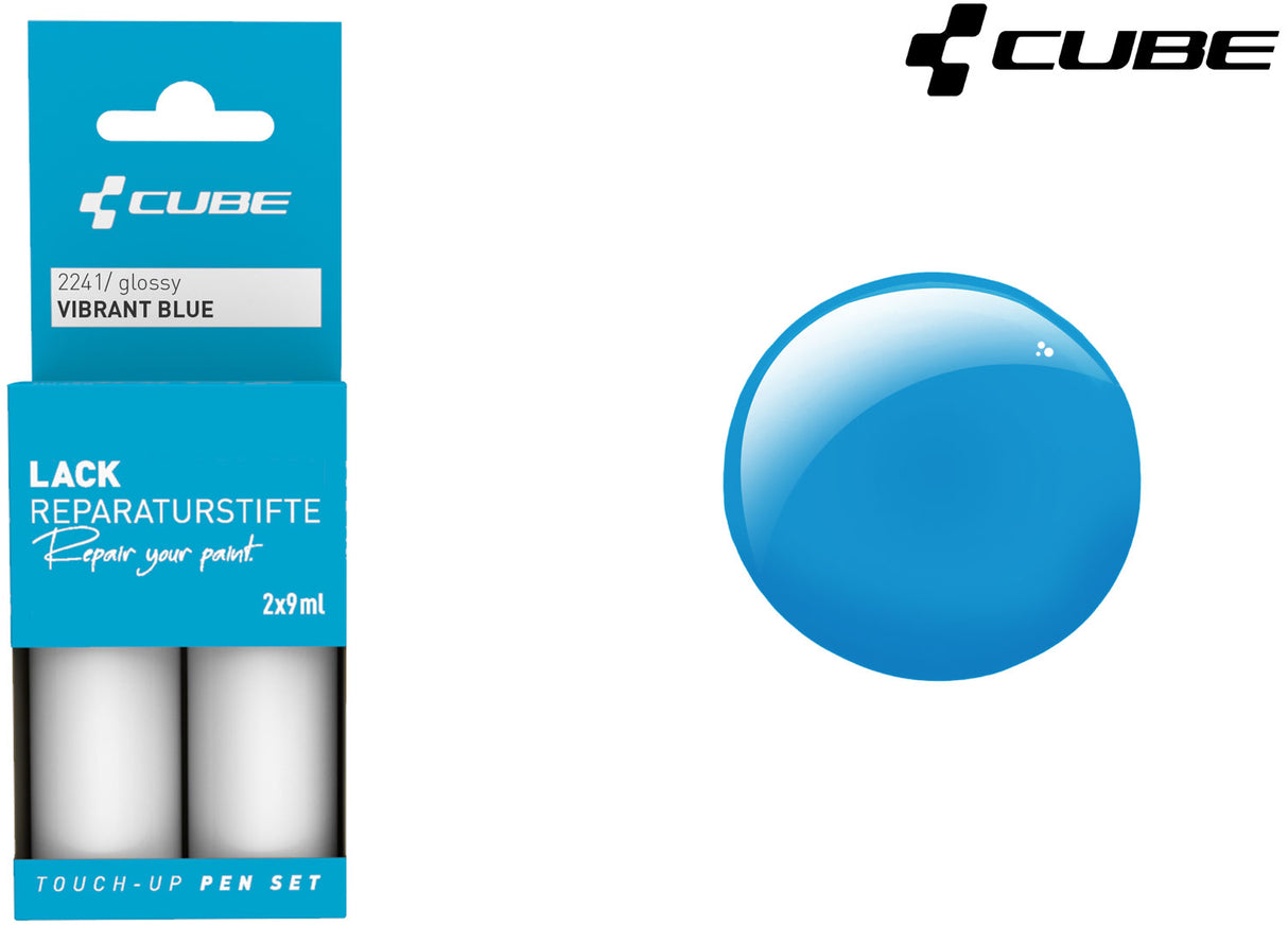 Cube Lackstift-Set in leuchtendem Blau
