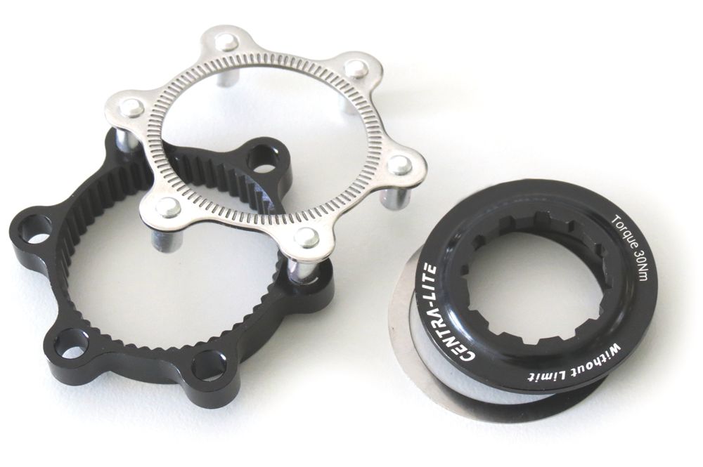 XLC-Naben-Centerlock-Adapter, 6 Nocken, schwarz, Zi